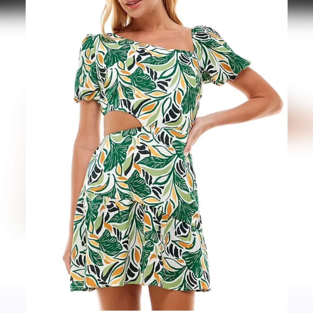 City Studios Juniors' Asymetrical Party Perfect Cutout Dress Size 13